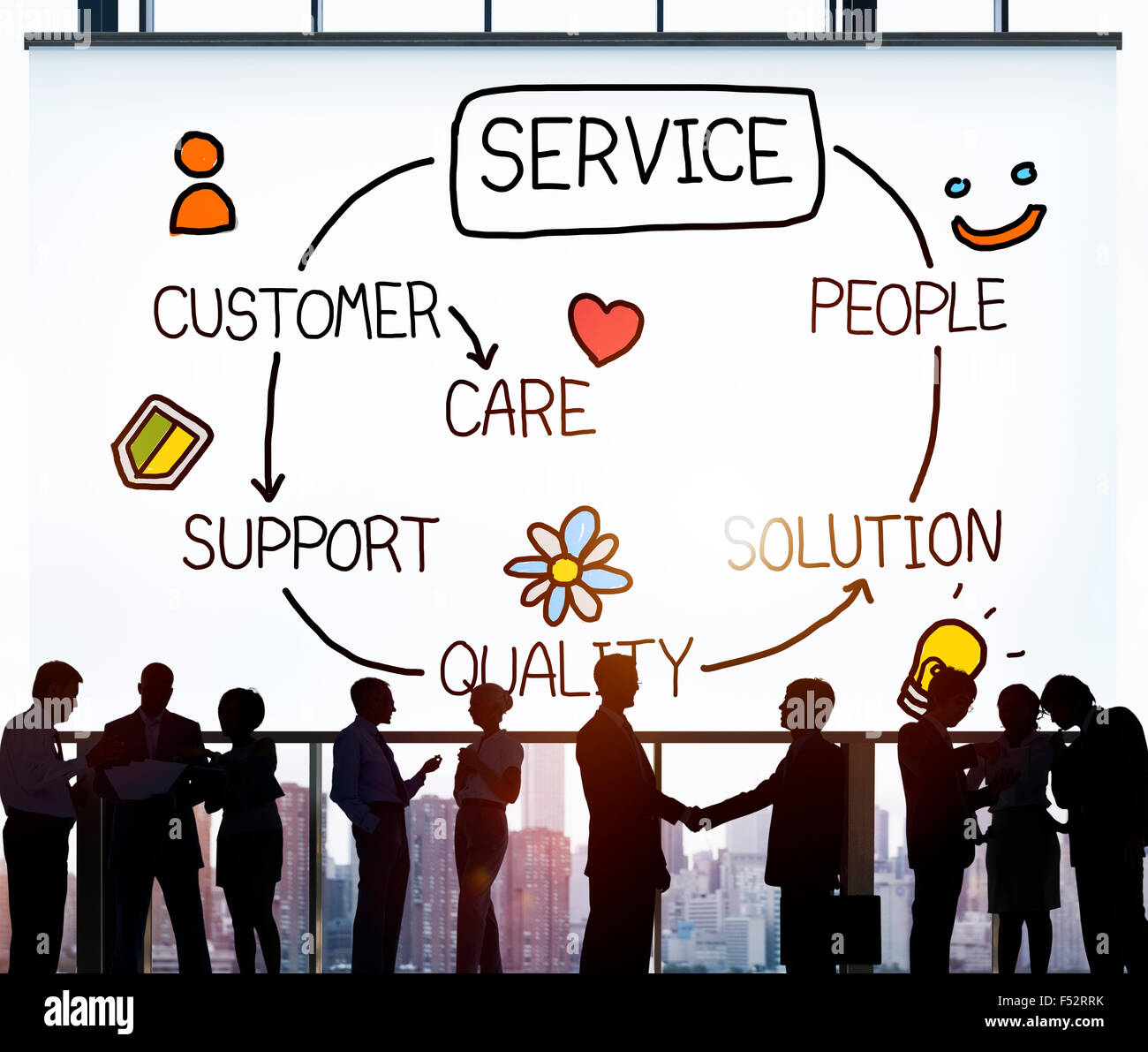 customer satisfaction service hospitality support concept f52rrk